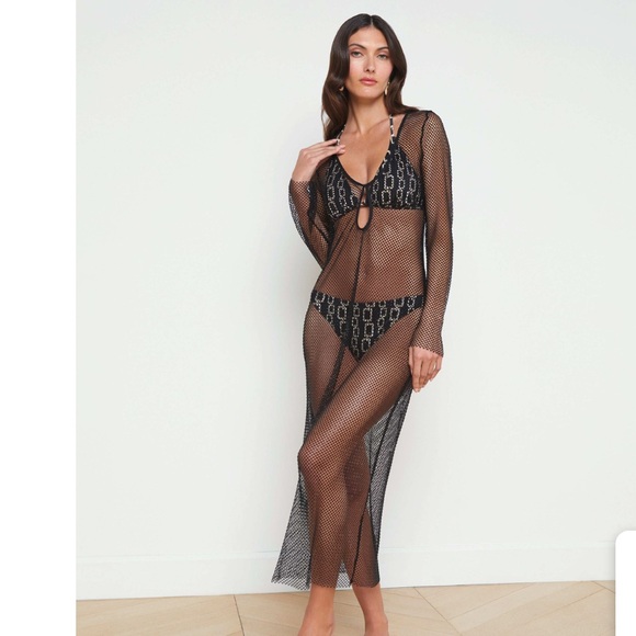 L'AGENCE Sara Mesh Cover-
Up dress - Picture 3 of 8